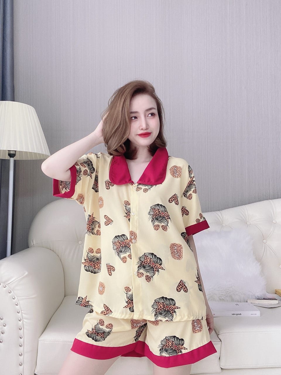 [HCM]Set Lụa 100D Cao Cấp ( dưới 70kg) - Mẫu Mặc Ảnh Thật