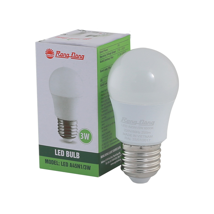 Bóng đèn LED Bulb Rạng Đông 3W
