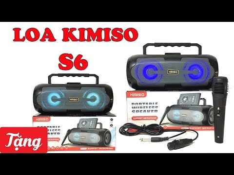 Loa bluetooth karaoke kimiso km-s6 loa karaoke bluetooth xách tay kimiso km-s6 mic