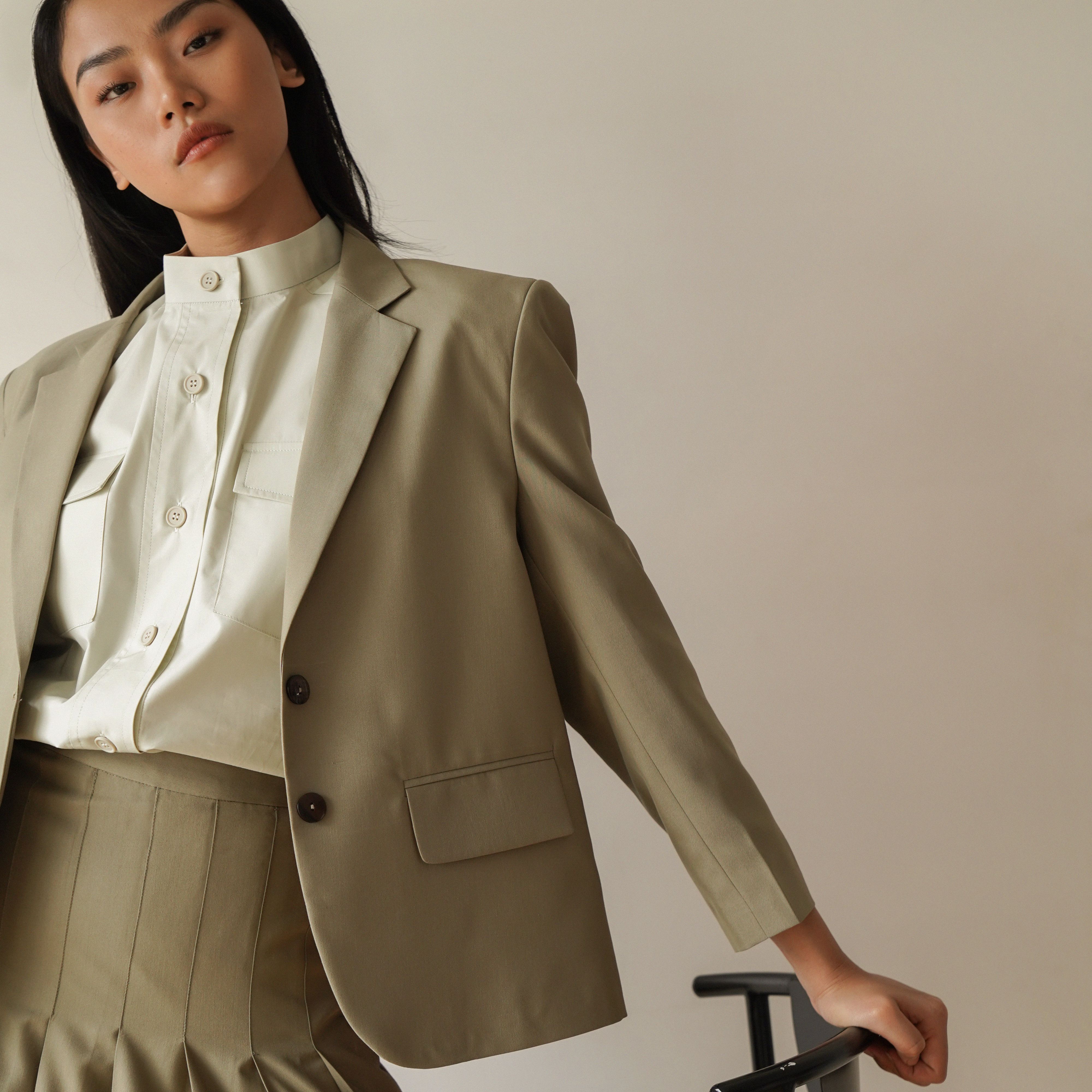 At Least Mini Blazer Áo Blazer