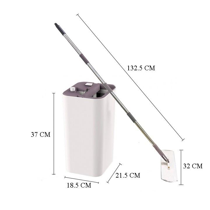 Bộ cây lau nhà tự vắt Microfiber Tashuan TS-5327
