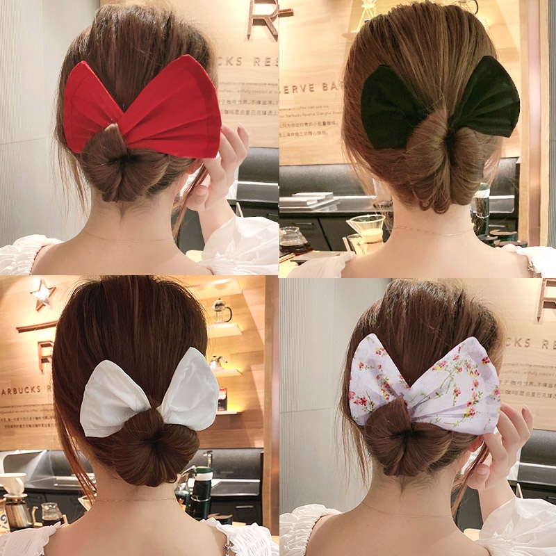 MỚI| KẸP BỚI TÓC VẢI KIỂU NƠ VINTAGE | VIDEO THẬT | KISS PLAZA