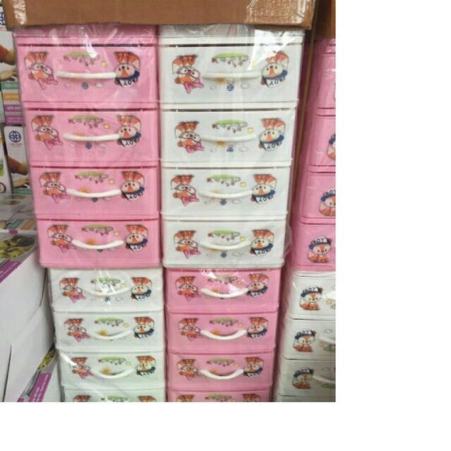Tủ nhựa mini đựng đồ chơi cho bé 3 , 4 , 5 ngăn Việt Nhật - tủ đựng đồ trang điểm (tủ nhỏ không đựng quần áo)