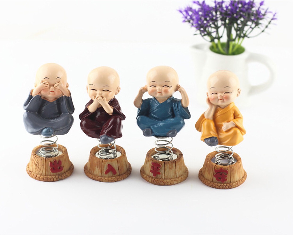 [HCM]Bộ 4 Tượng Tứ Không Lò Xo