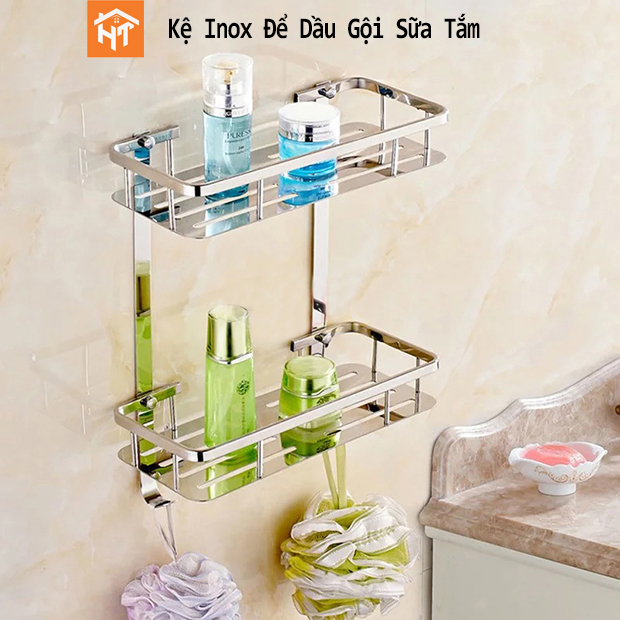 Kệ phòng tắm để xà bông Inox Sus 304 SÁNG BÓNG cao cấp BẢO HÀNH 1 NĂM