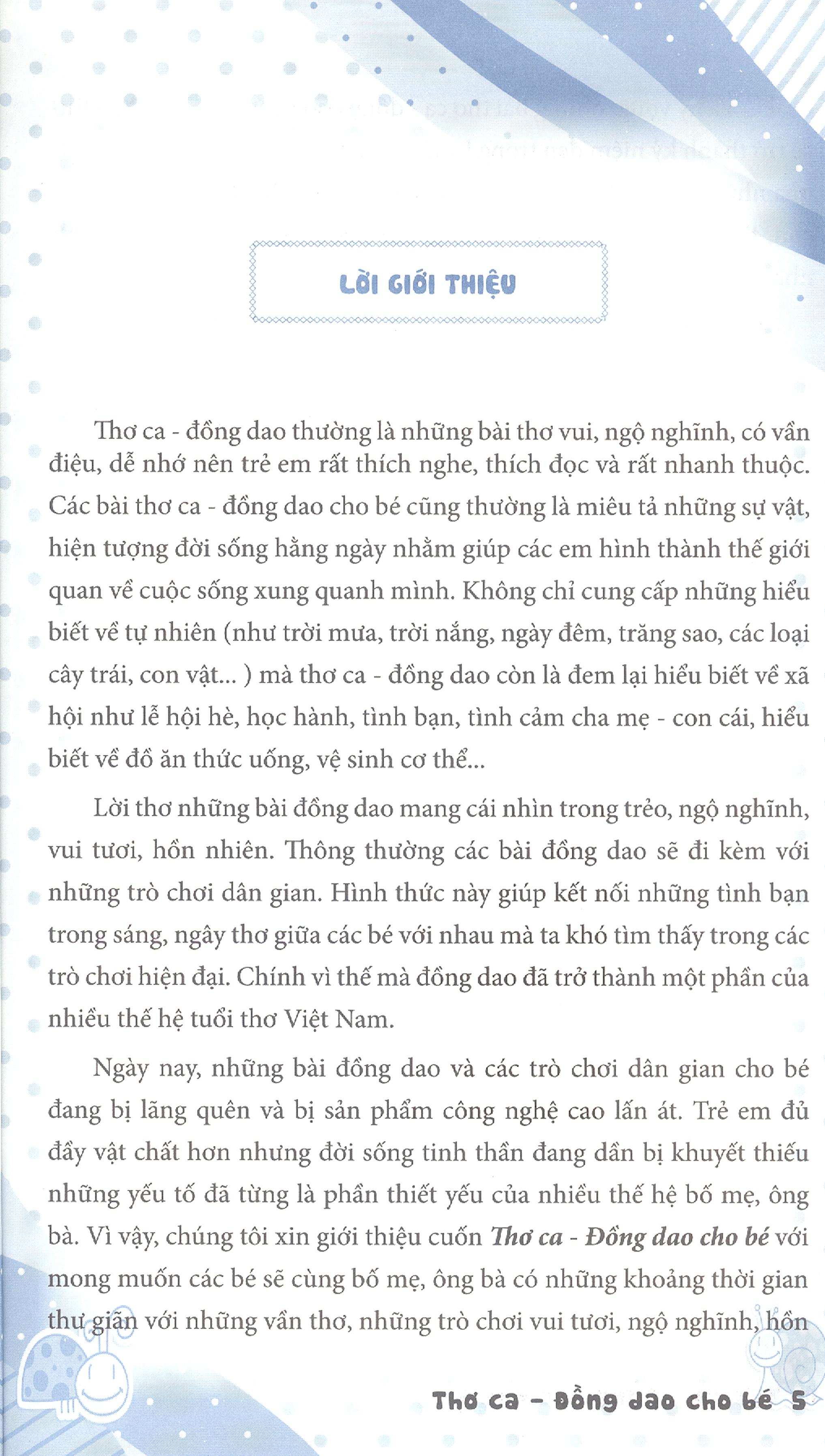 Thơ Ca - Đồng Dao Cho Bé