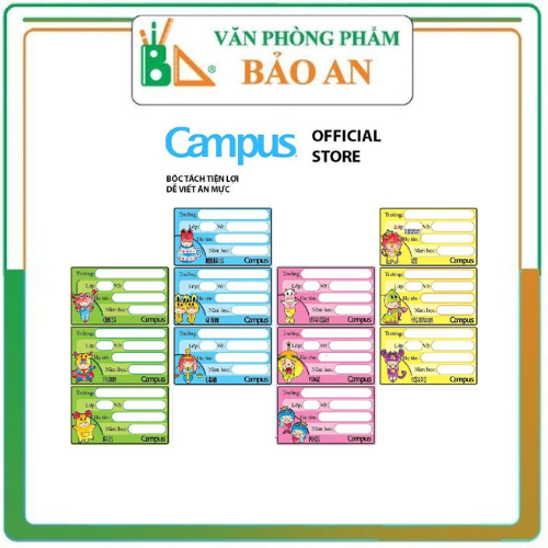 Nhãn vở campus zodiac nt-zod24 - văn phòng phẩm bảo an