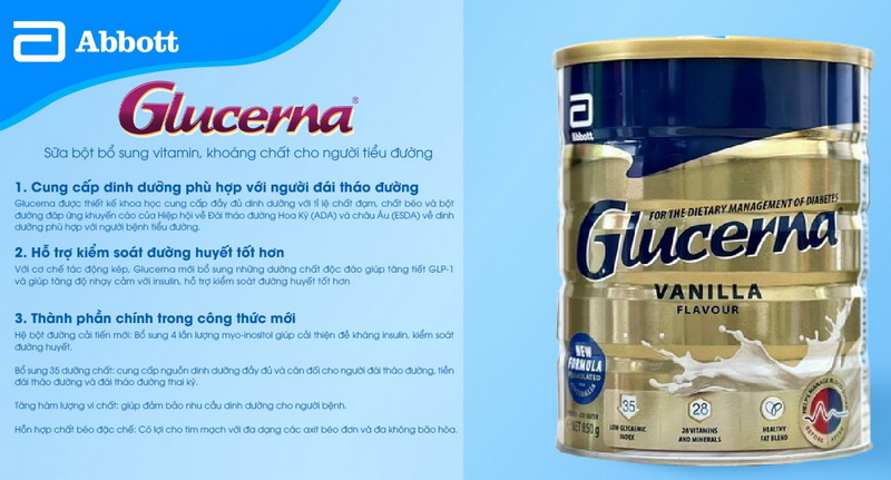 Sữa Glucerna Úc Dành Cho Người Tiểu Đường 850 Gram