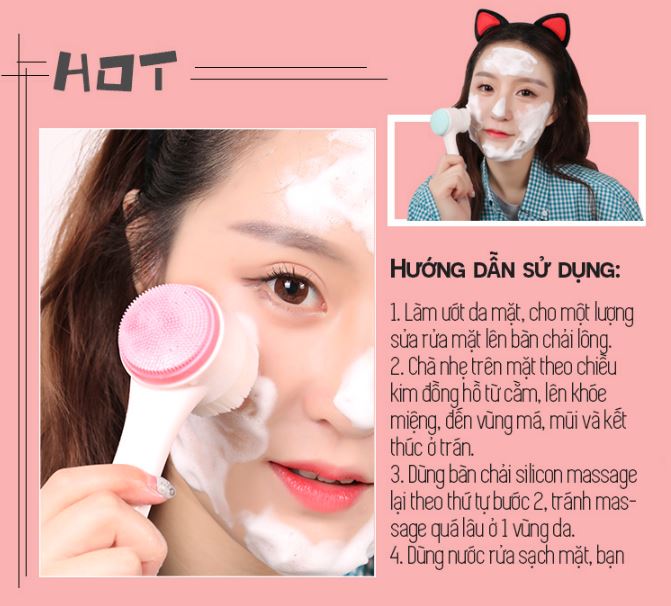 [HCM]CỌ RỬA MẶT HAI ĐẦU HÀN QUỐC