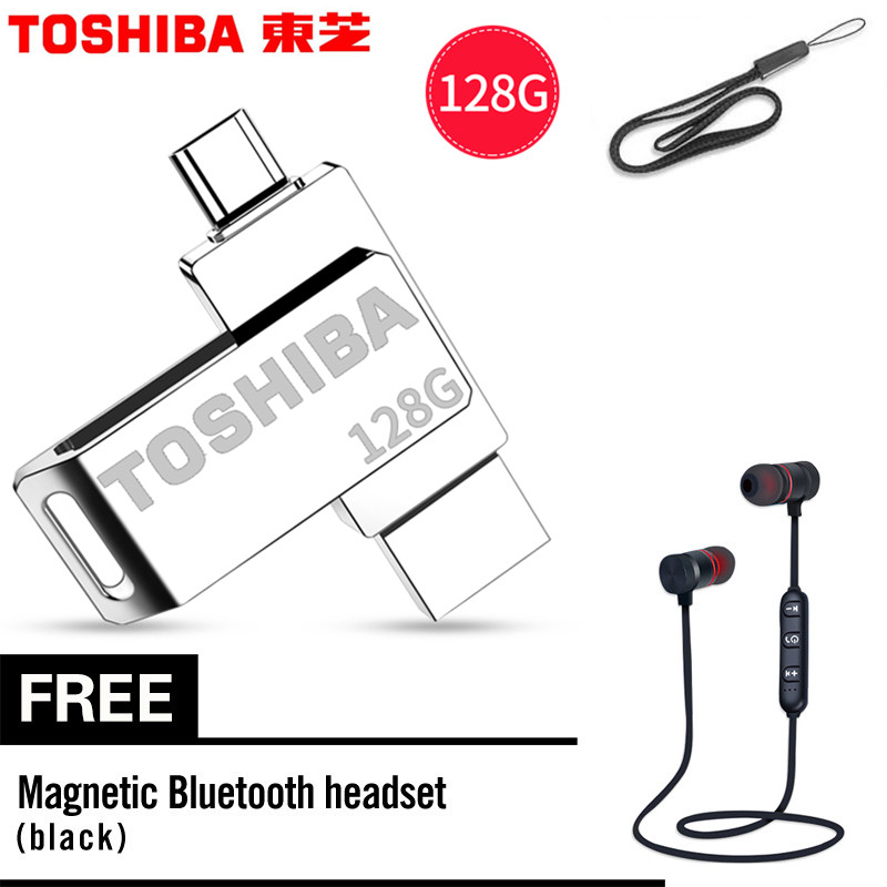 Original brand usb flash drive 128gb otg metal usb 3.0+ type c pendrive stick