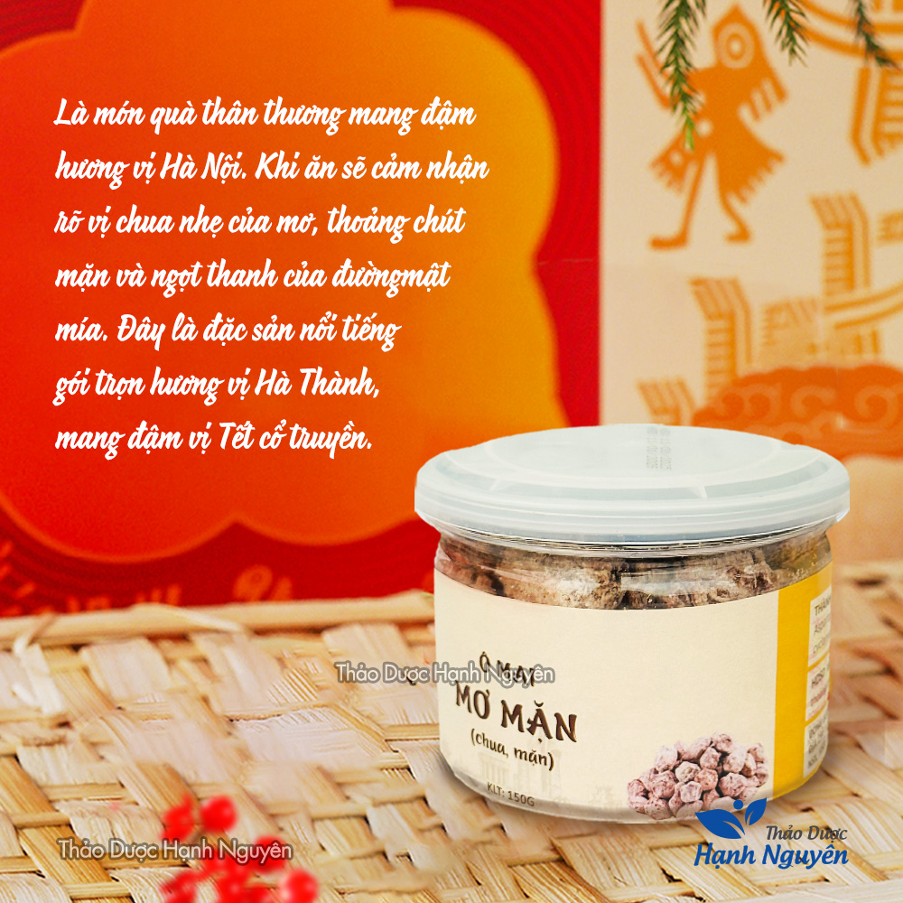 Ô mai mơ mặn (Đồ ăn vặt, đặc sản Hà Nội, xí muội) - Thảo Dược Hạnh Nguyên
