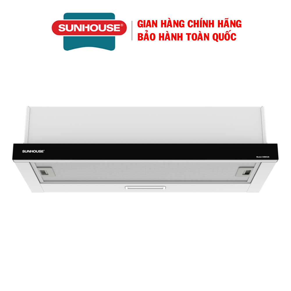 Máy hút mùi âm tủ Sunhouse SHB6128, Vỏ chất liệu inox sáng bóng, Bảng điều khiển cảm ứng dễ sử dụng, Lưới lọc bằng nhôm 3 lớp cho độ bền cao, Khử mùi bằng than hoạt tính, Bảo hành 18 tháng tại nhà