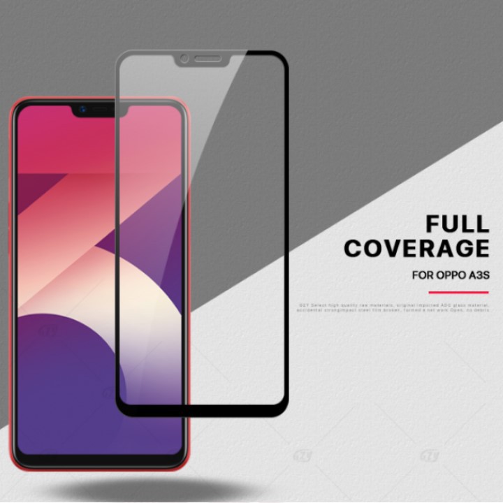 Kính Cường Lực Oppo A3s Full Màn Hình