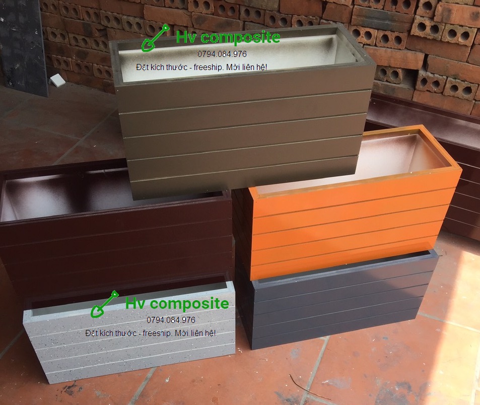 chậu trồng cây composite 80x25x25