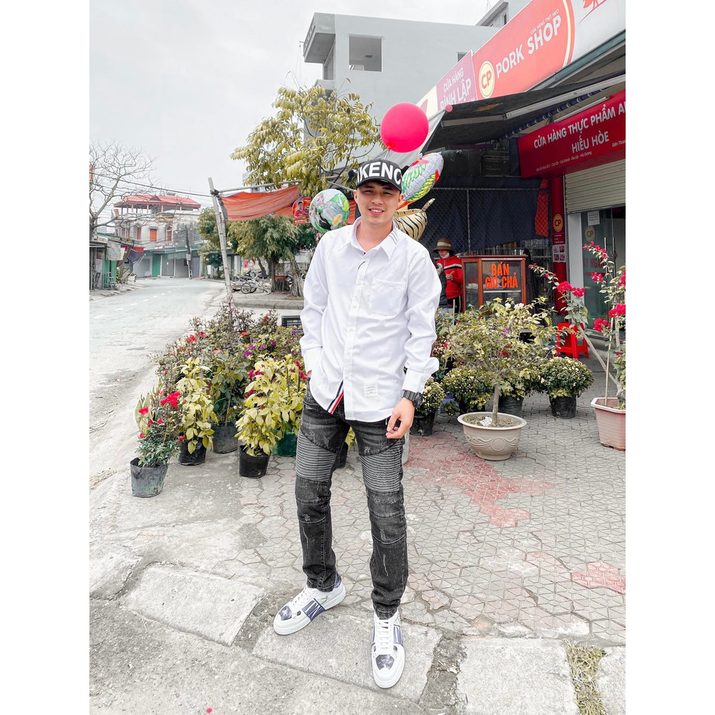 Áo Sơ mi 3 gạch Thom browne hàng đẹp chất xịn