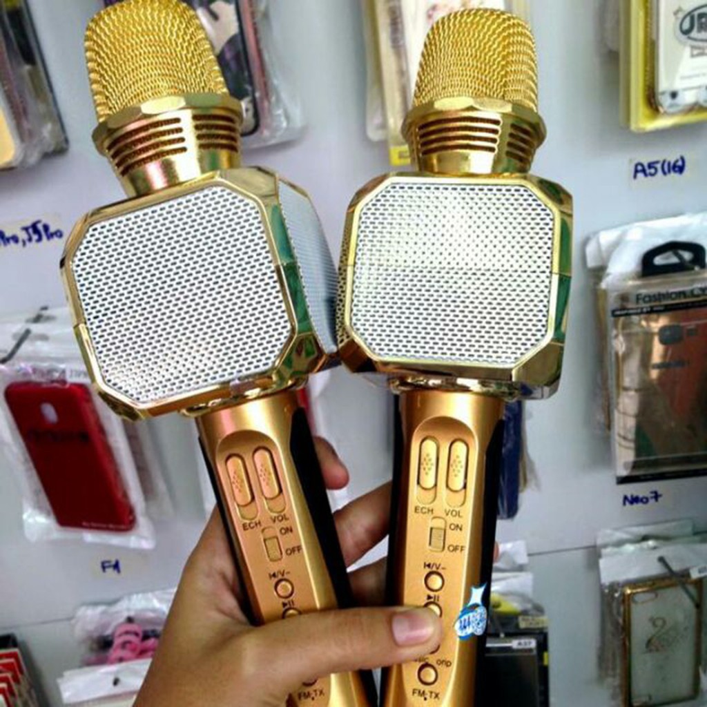 [HCM] Micro Karaoke Bluetooth SD-10 Mic Hát Cầm Tay Loa Không Dây.