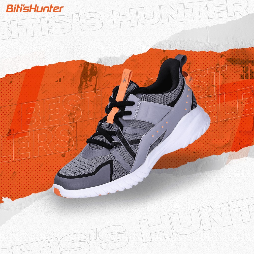 Giày thể thao nam bit's hunter x Classik Grey DSMH065 XAM ( xám)