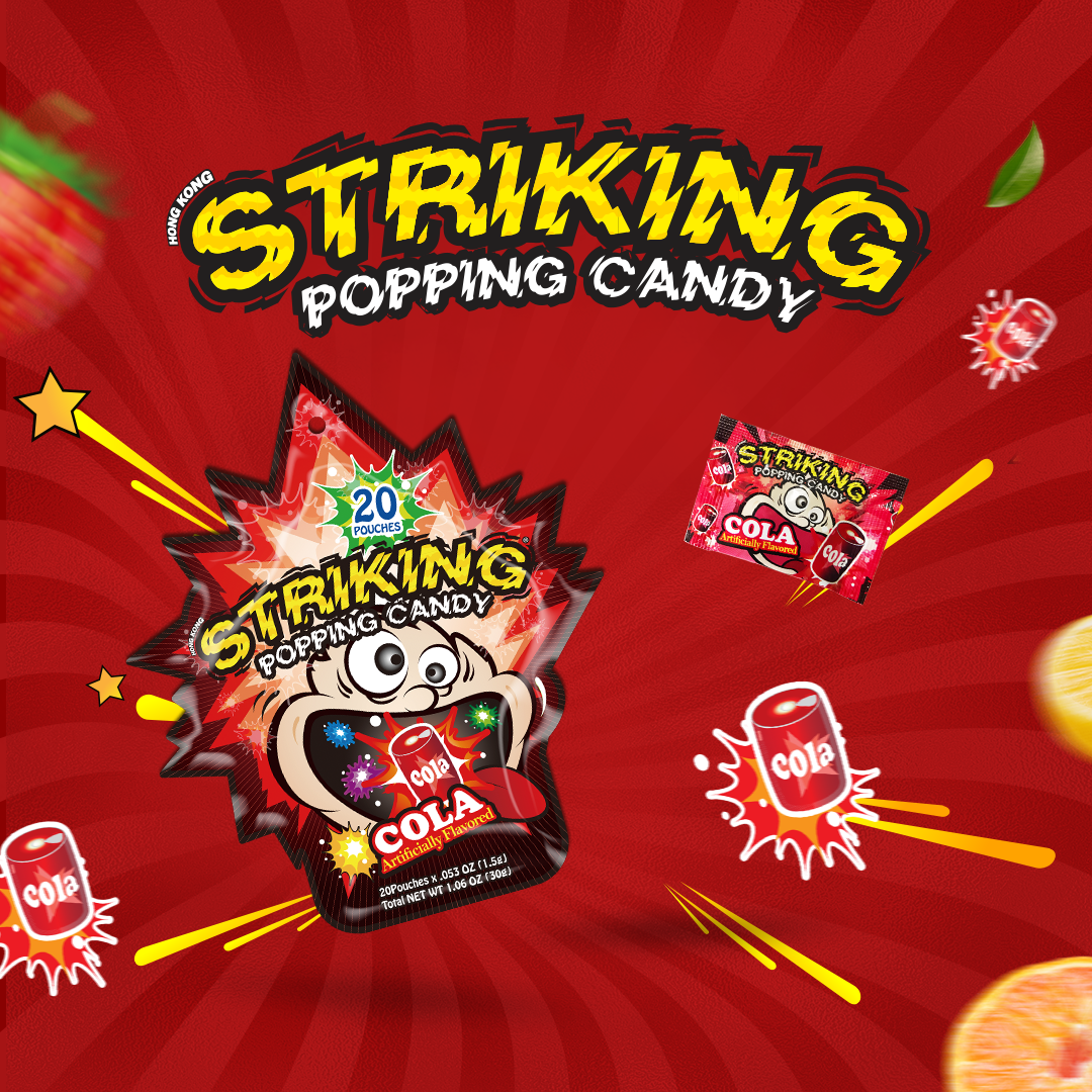 Striking Popping Candy - Kẹo nổ Striking Vị Cola
