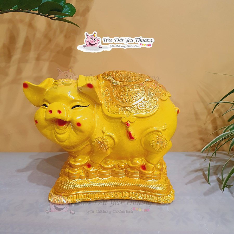 Lợn Bệ vàng tiết kiệm siêu to - siêu đẹp heo đất đựng tiền