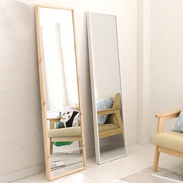 [HCM]GƯƠNG ĐỨNG SOI TOÀN THÂN TRANG ĐIỂM KHUNG GỖ CÓ CHÂN GẬP HÀN QUỐC A MIRROR - NỘI THẤT KIỂU HÀN