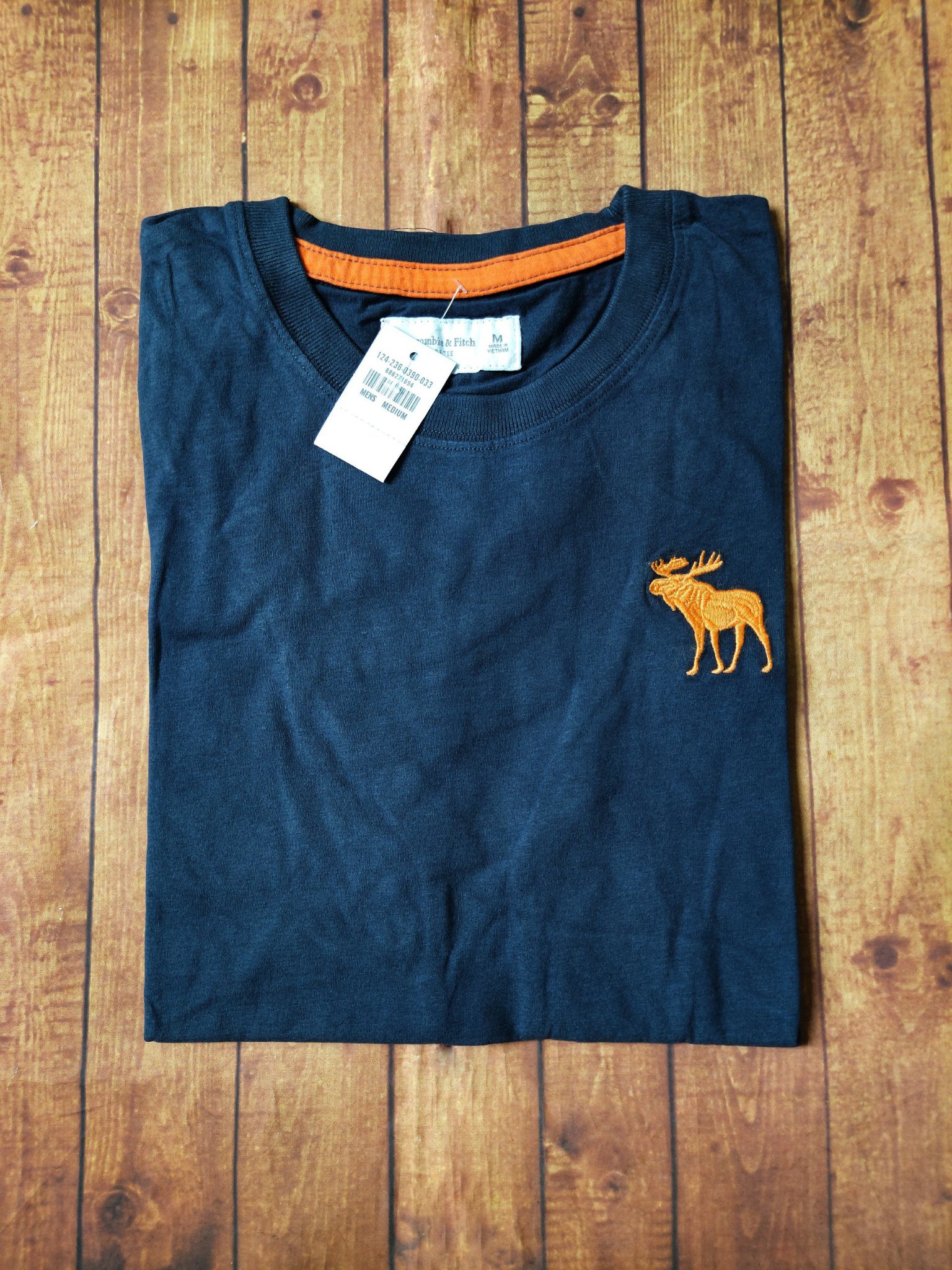 Áo thun Abercrombie icon Deer Navy