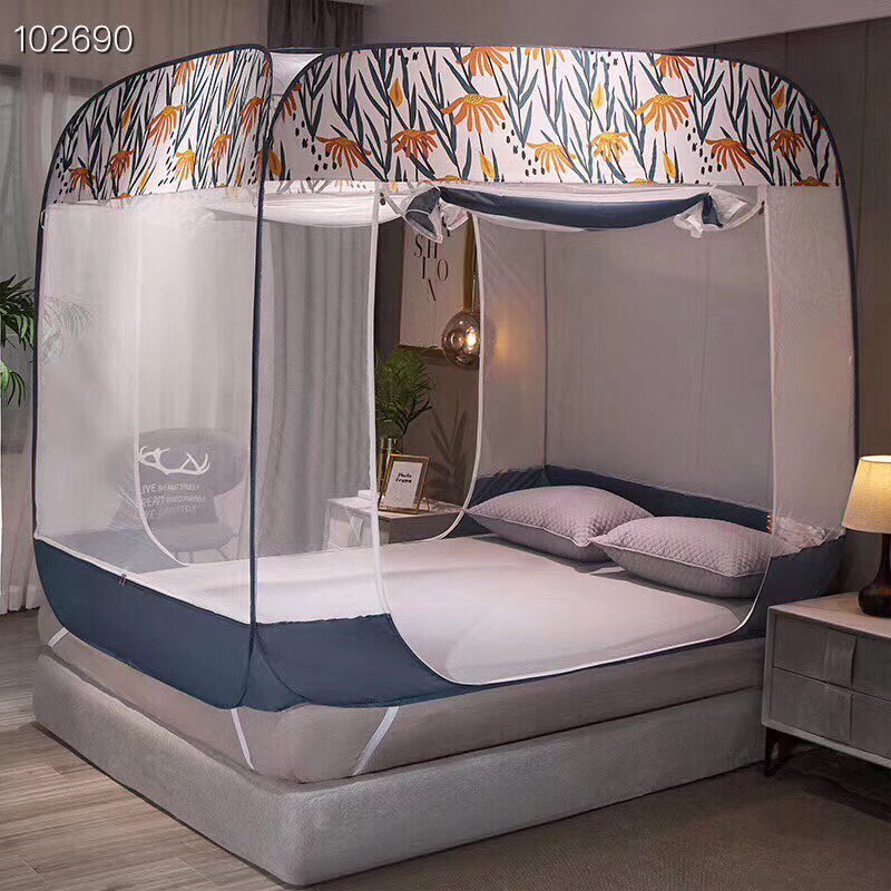 [TẶNG ĐÈN NGỦ XINH] MÀN KHUNG 2 LỚP, MÀN KHUNG 2 CỬA, BỤNG VUÔNG ( M6x 2M)