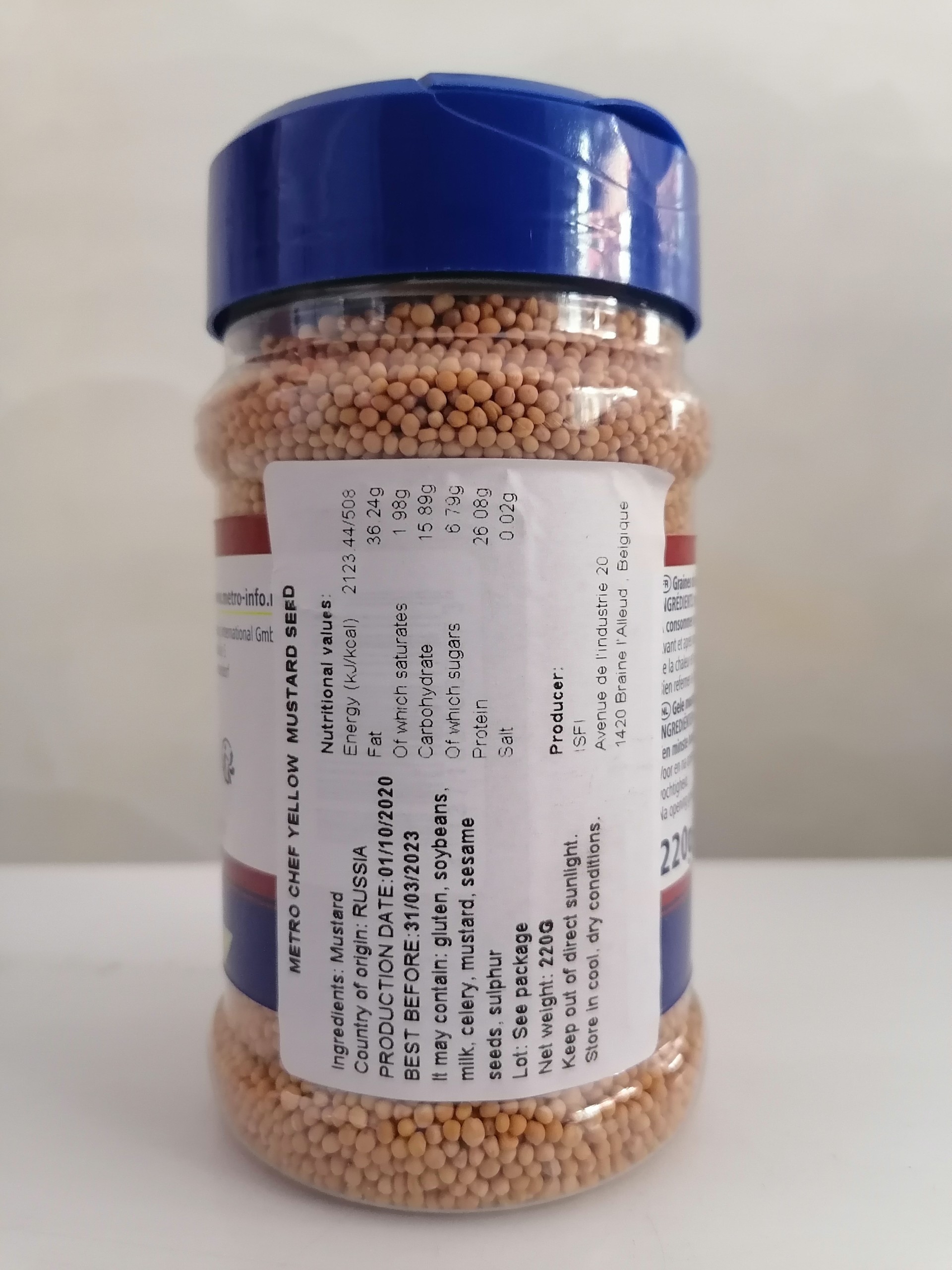 [220g] Hạt mù tạt vàng [Belgium] METRO CHEF Yellow Mustard Seed (cff-hk)