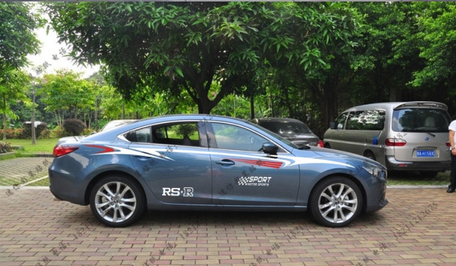 [HCM]Tem dán sườn xe ô tô phong cách thể thao TX05