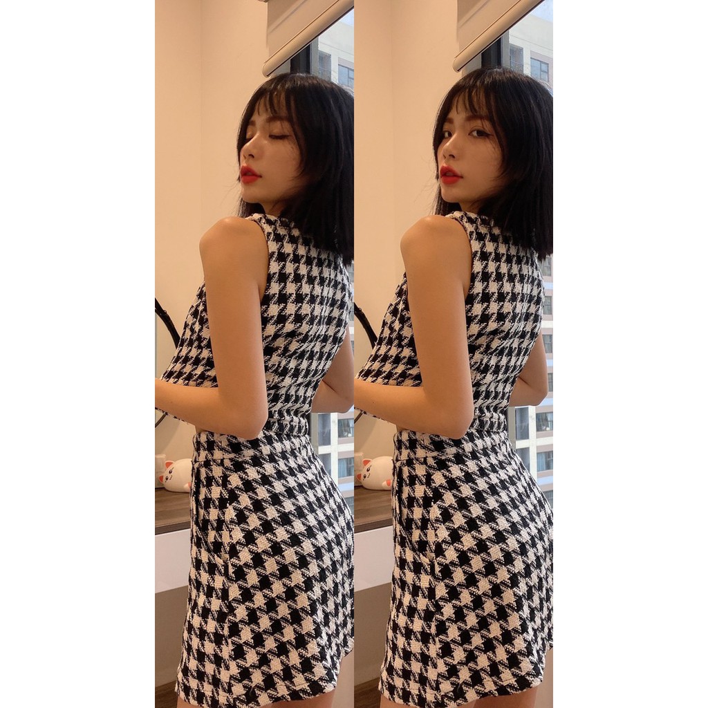 YU CHERRY | Áo nữ  Gingham Gile YA365