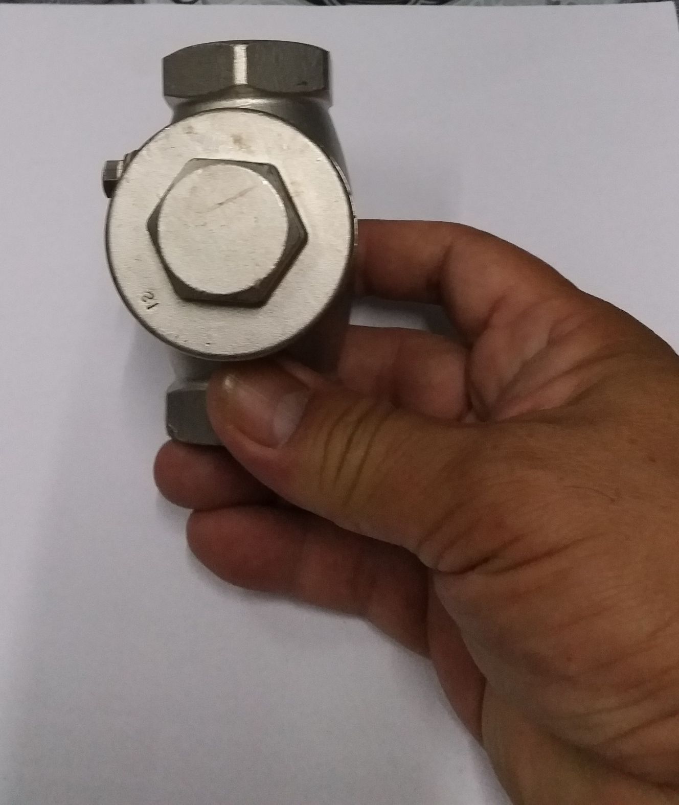 Van 1 chiều lá lật INOX 304 ren 34mm TAIWAN (Hàng loại 1)