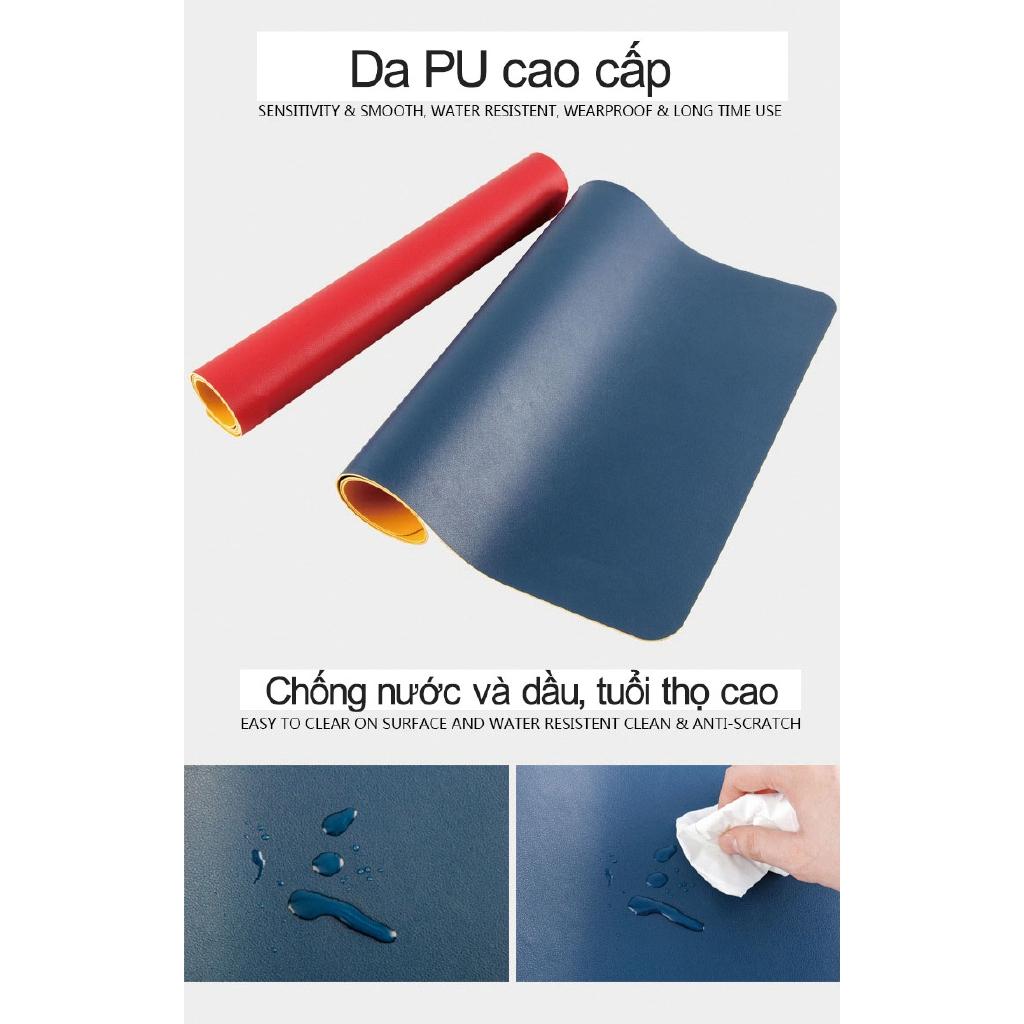 Bàn Di Chuột Da PU Cao Cấp Mỏng Nhẹ - Bảo Hành 2 Năm