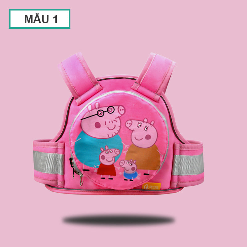 Đai Địu Em Bé Đa Năng, Đai 2 Lớp An Toàn Cho Bé Ngồi Xe Máy Có Túi Đựng Đồ Đai Địu Em Bé Ngồi Cả Trước và Sau Xe