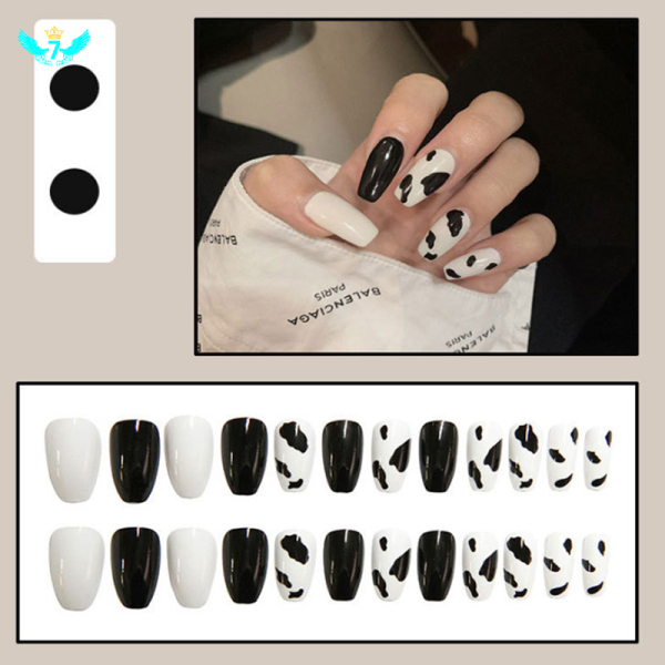 Cow Type Fake Nail Patch Long Removable Manicure Finished Nail YIDA giá rẻ