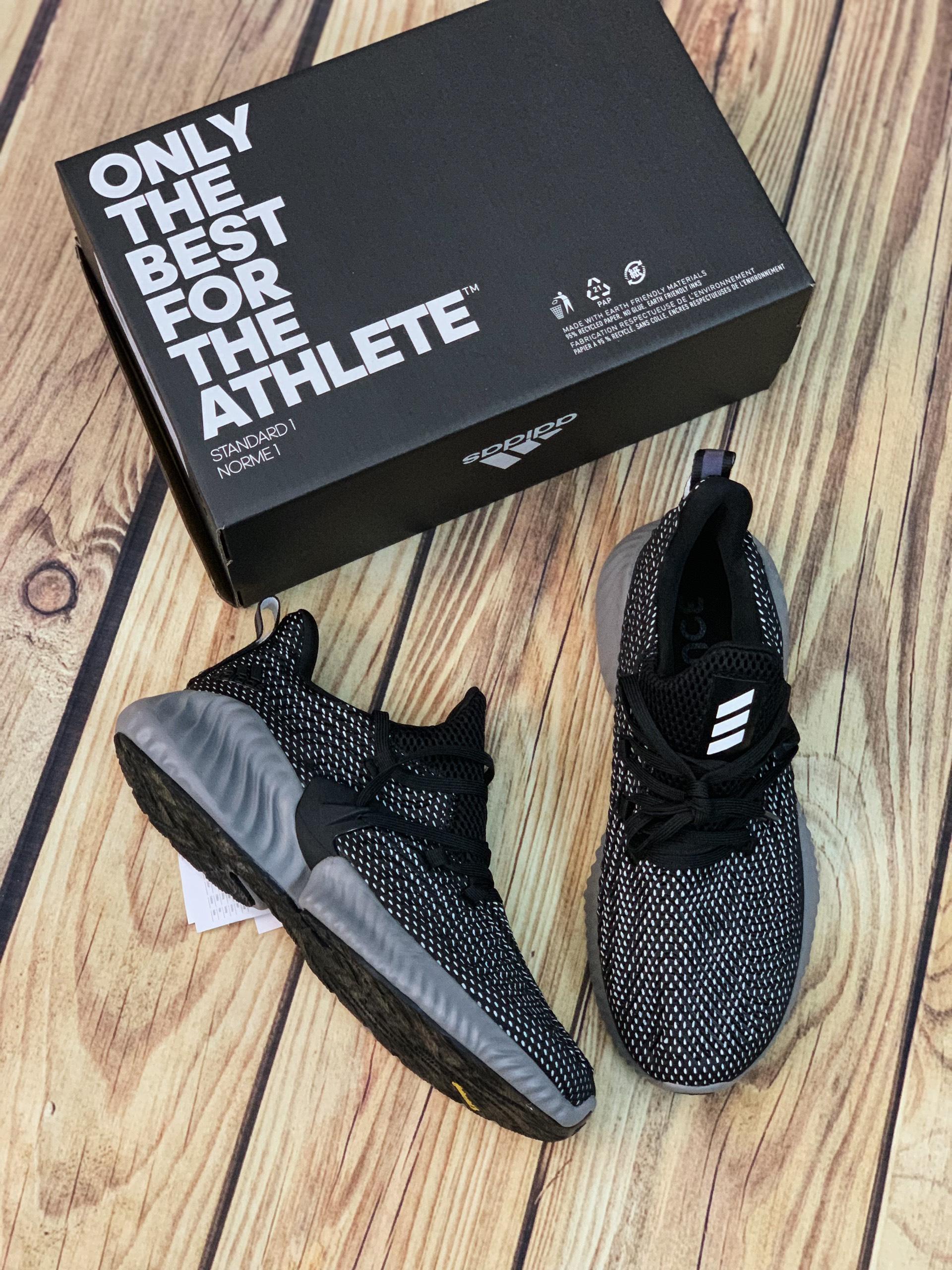 Giày nữ Alpha Bounce Instinct mới bền êm nhẹ thoáng (đen xám)