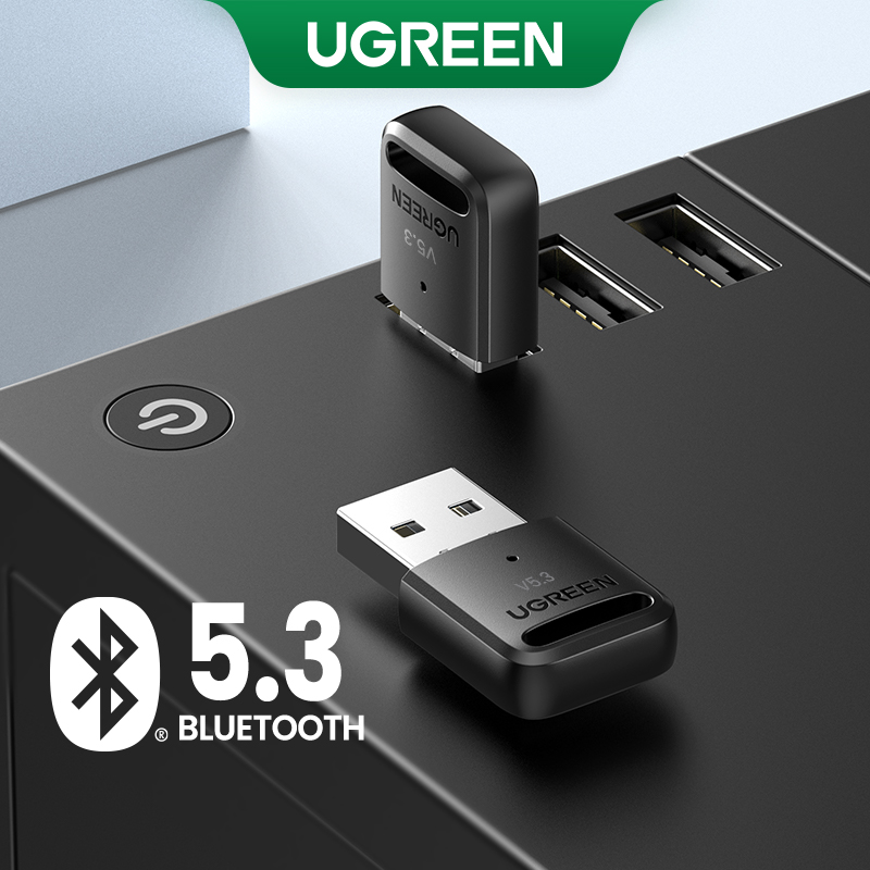 【BT5.3】UGREEN Bluetooth 5.3 Adapter PC USB Bluetooth 5.0 Receiver Dongle for Mouse Keyboard Printer Speaker Support Windows 11/10/8.1
