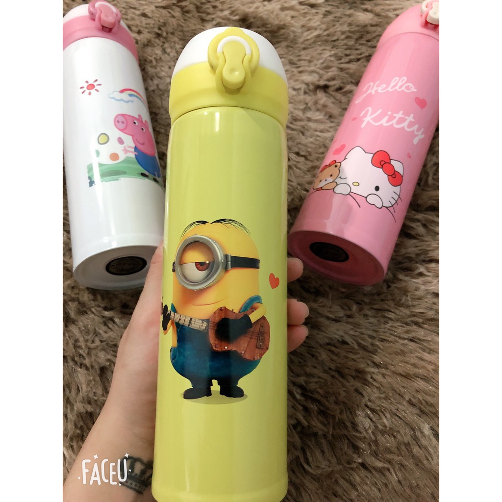 Bình giữ nhiệt hoạt hình siêu yêu 500ml