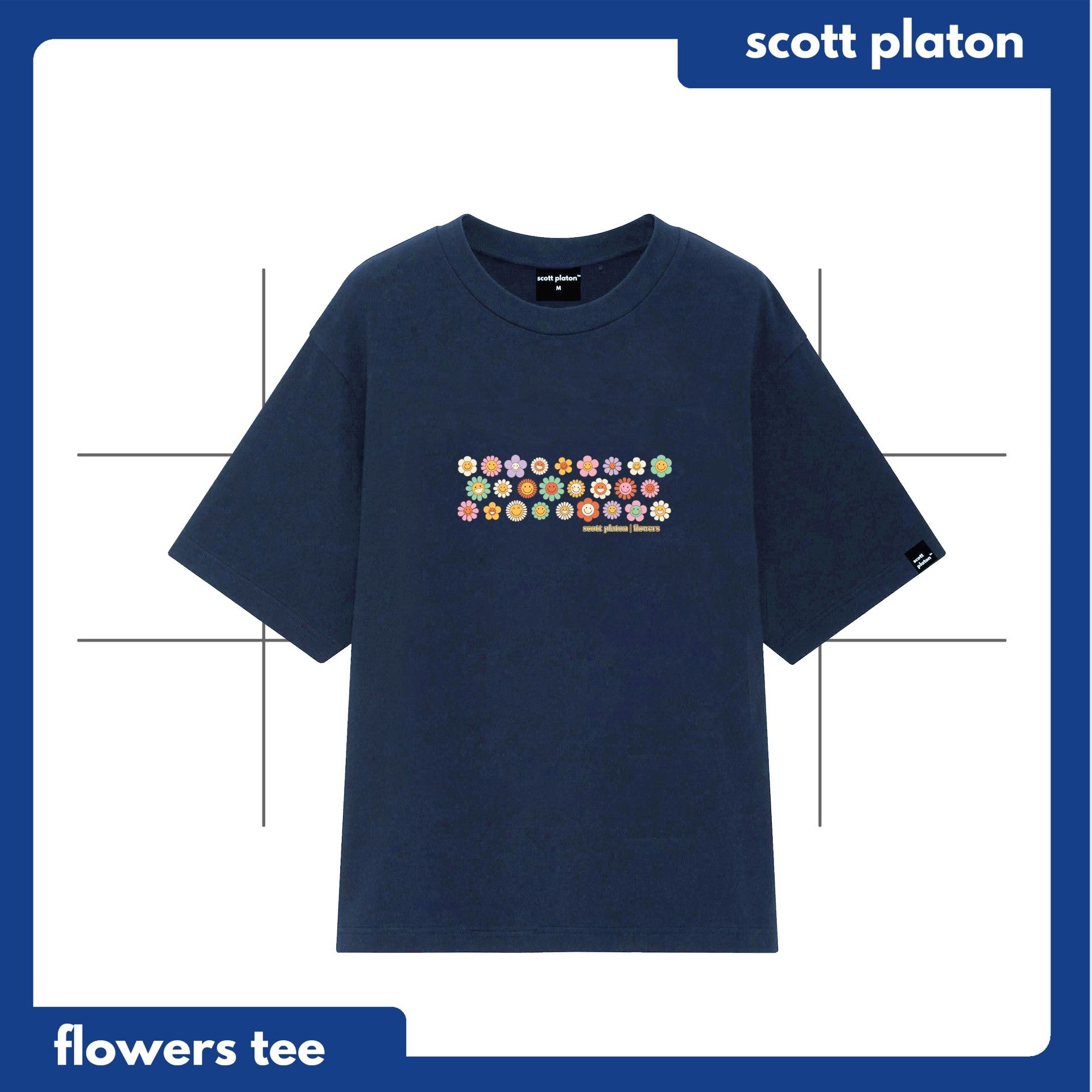 Scott Platon Áo thun Flower - Chất liệu cotton dày dặn đứng form