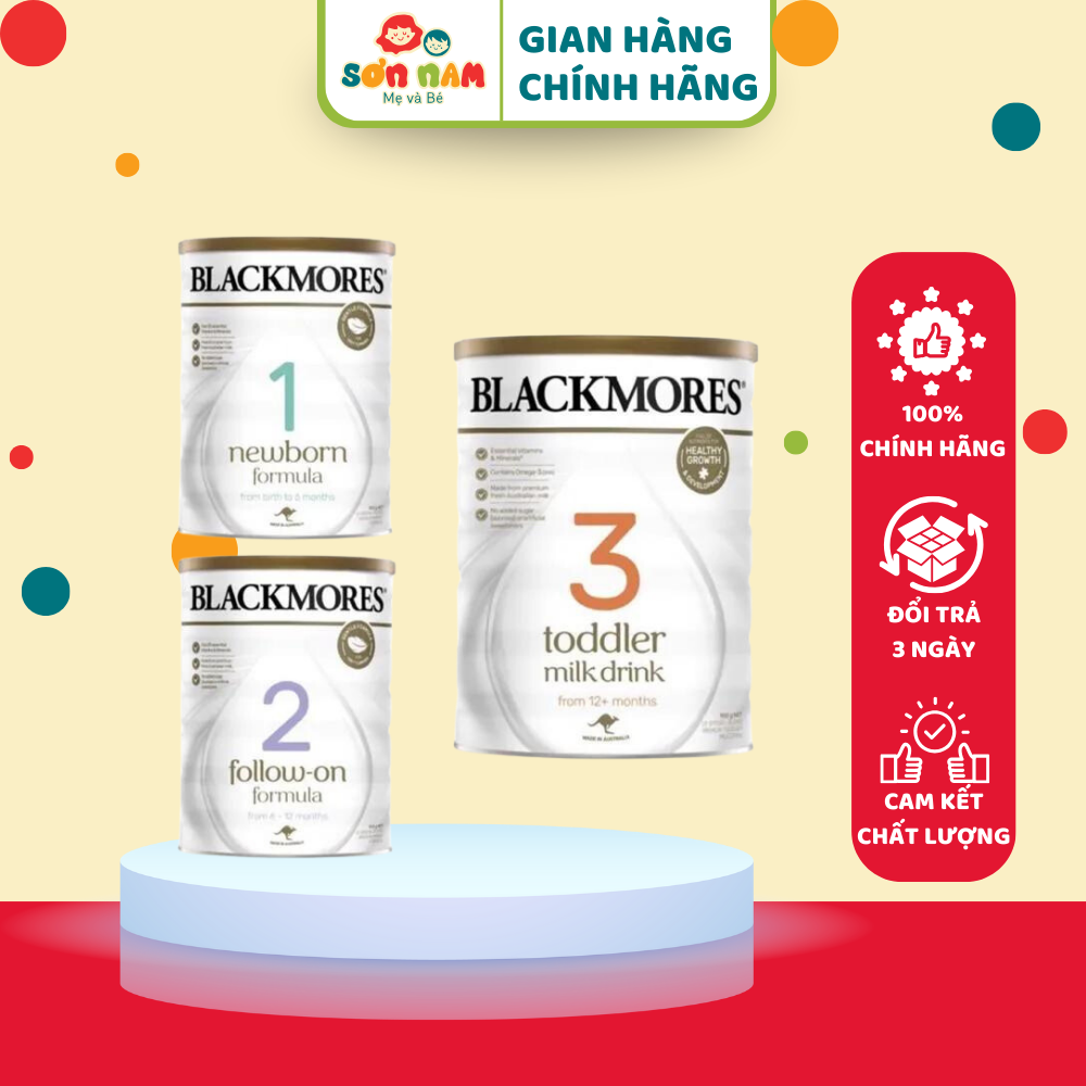 Sữa BLACKMORES 900gr đủ 3 số 1, 2, 3 ÚC