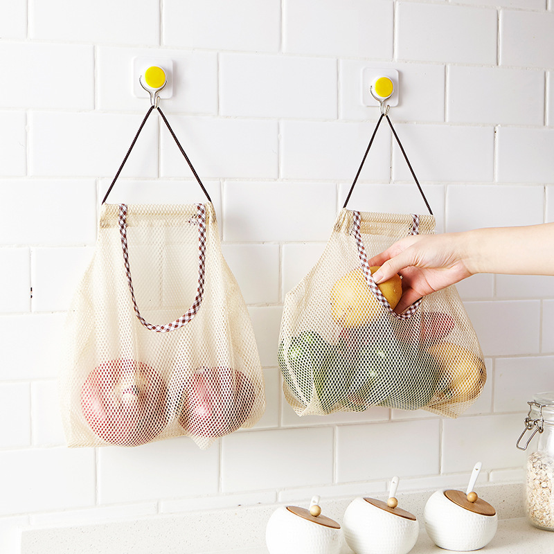 Túi đựng hành tỏi treo bếp