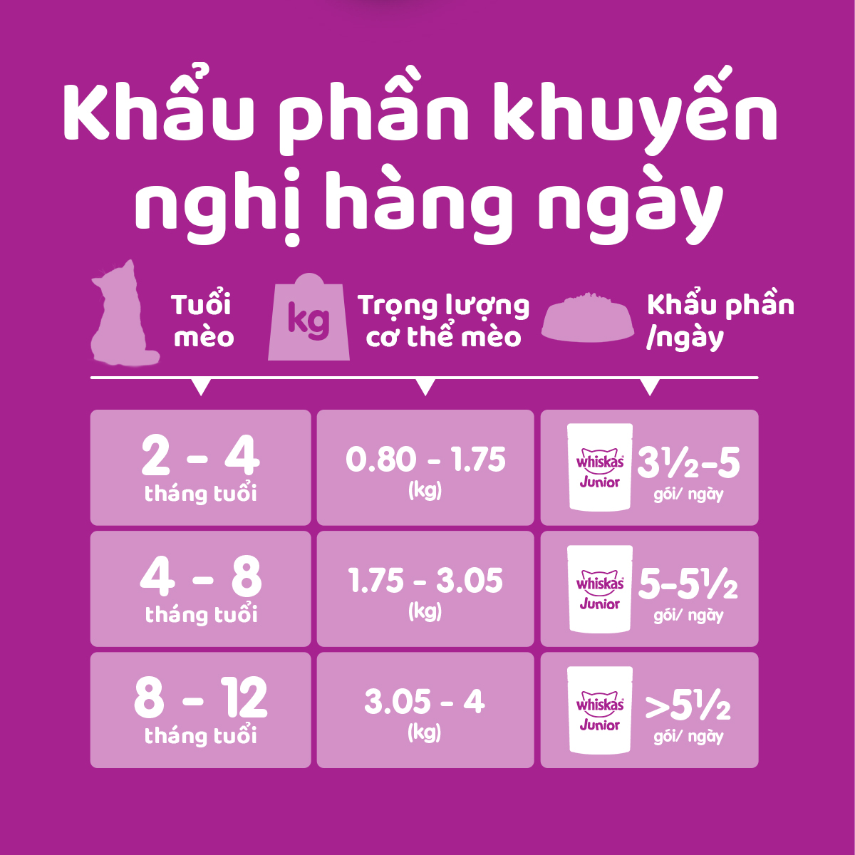 [Quà tặng không bán] Thức ăn mèo con Whiskas vị cá hồi dạng túi 80g