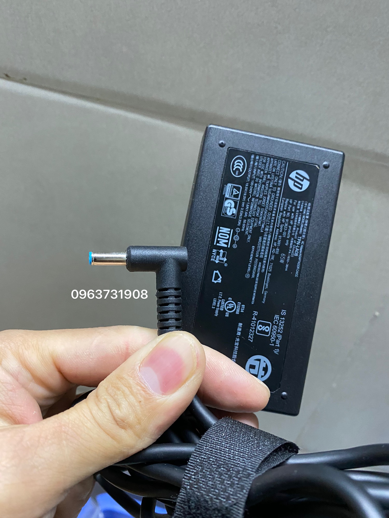 Sạc Laptop HP 19.5V - 3.33A 65W ( Chân kim xanh nhỏ)