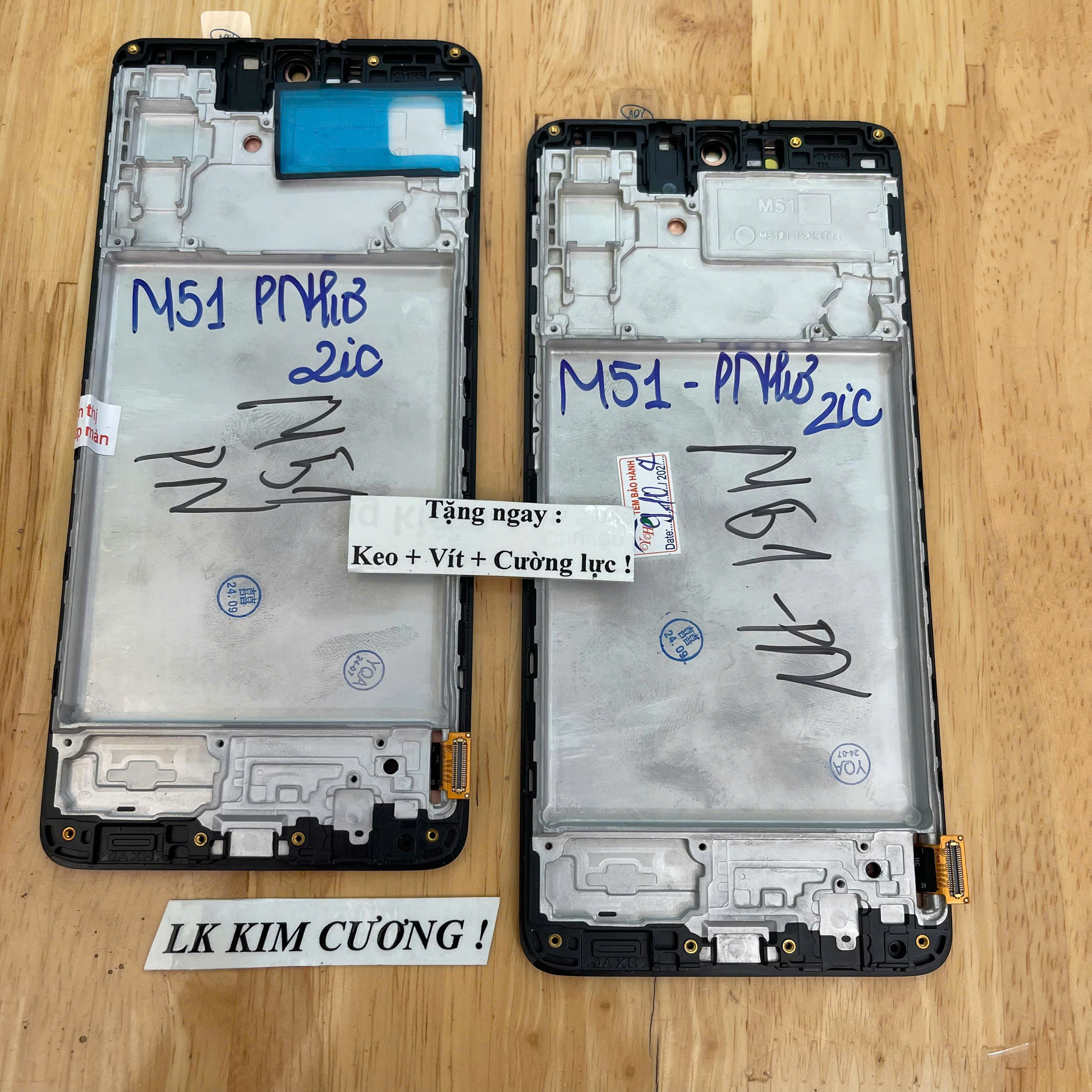 Màn hình samsung M51- liền khung - PHÔI NHỎ - OLED (2IC)