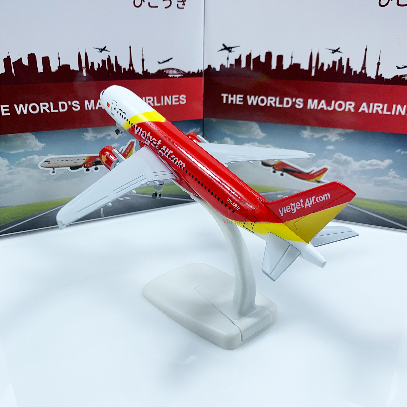 Mô hình máy bay Vietjet Air 20cm và 16cm