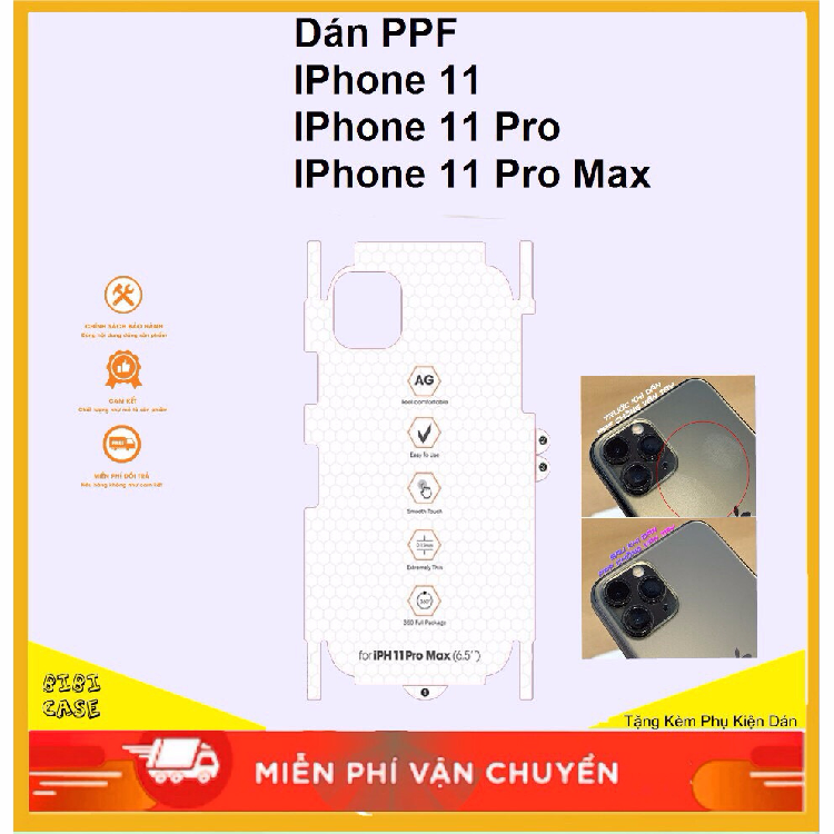Dán ppf nhám ag chống bám vân tay cho iphone 11 / ip 11 pro / ip 11 pro max