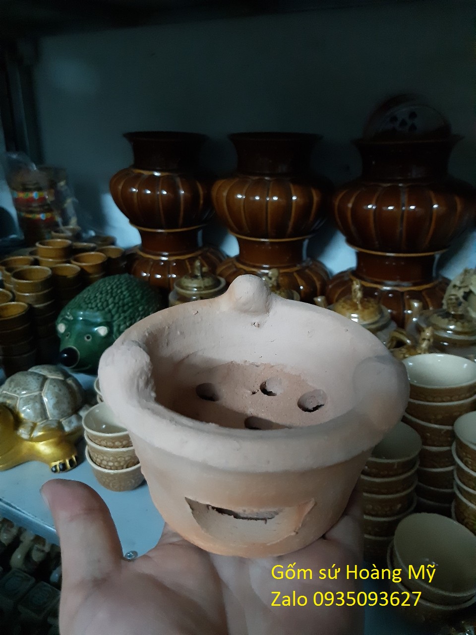 lò đất mini nhỏ cao 7 cm