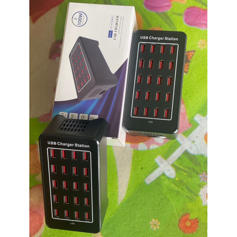 Bộ Sạc Hub Cổng Usb 100W 20 Cổng( Portable phone charger HUB 150W 30 USB)