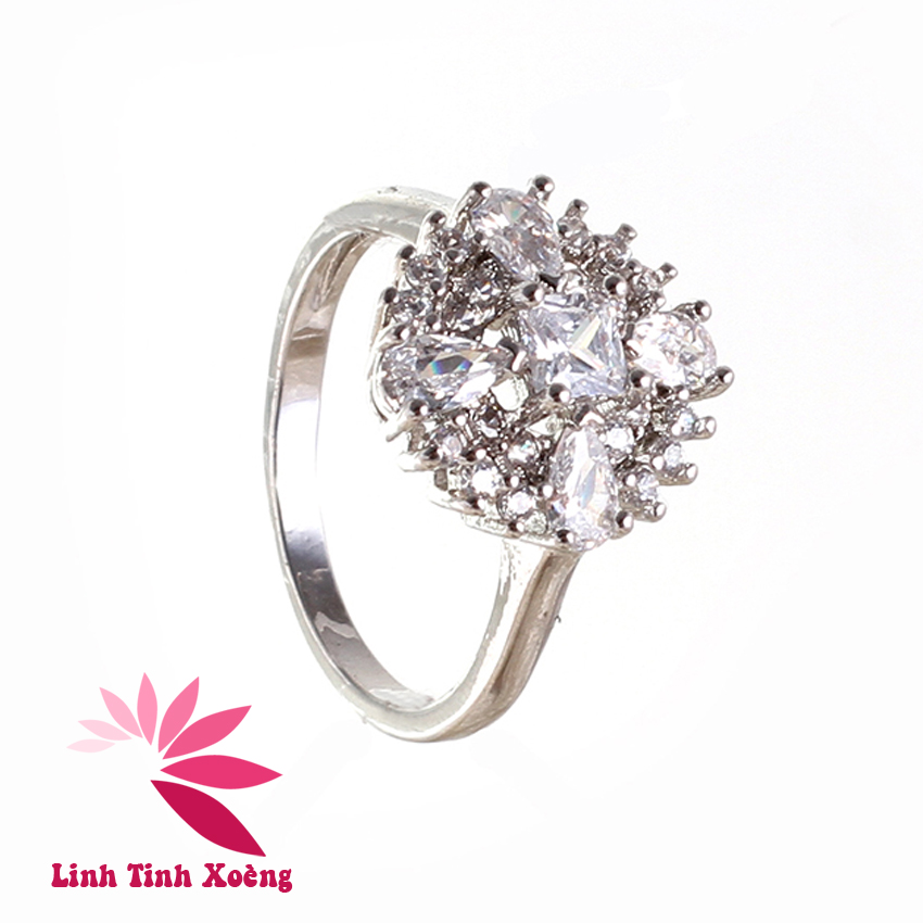 Nhẫn mạ bạc cao cấp Perfect Love MKM12