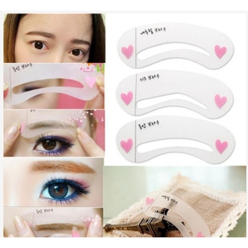 Set 3 Khuôn Kẻ Chân Mày