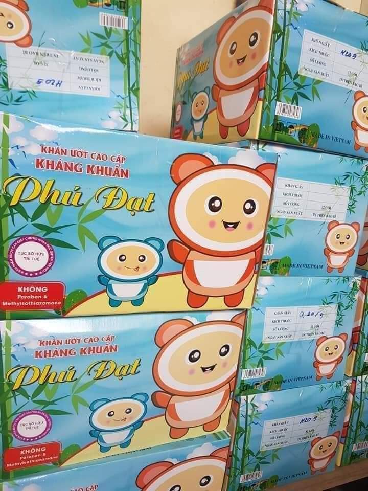 [1 THÙNG =32 GÓI] KHĂN ƯỚC CAO CẤP PHÚ ĐẠT