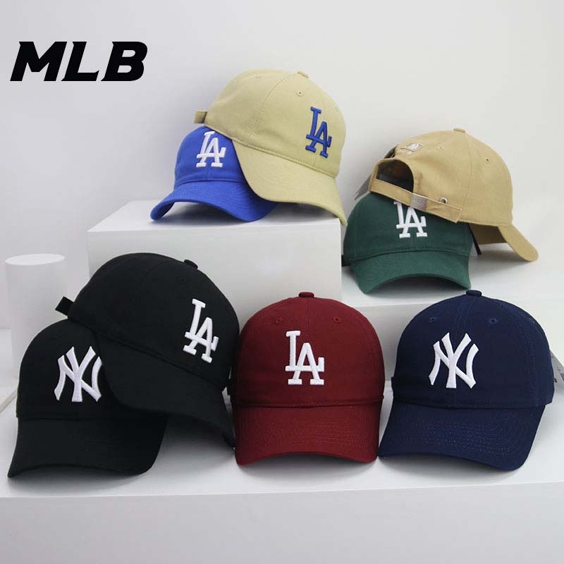 Mũ MLB  New Era LA Basic White On Blue Ball Cap 12024815  CITISHOP